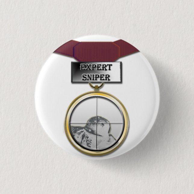 Sachverständiger Scharfschützemedaillenknopf Button (Vorderseite)