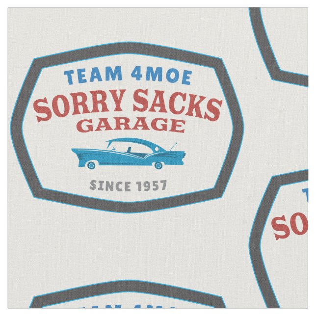 Sack-Garagen-Gewebe des Team-4Moe trauriges Stoff (Nahaufnahme)