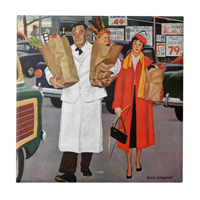 Sack gefüllt mit Ärger Fliese (Vorderseite)