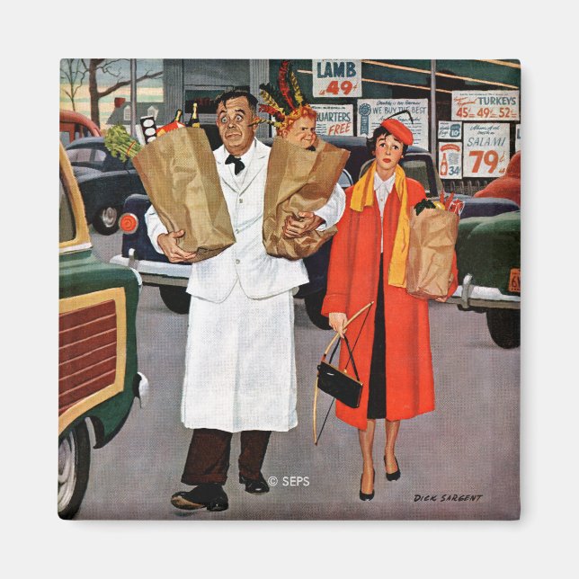 Sack gefüllt mit Ärger Magnet (Vorne)