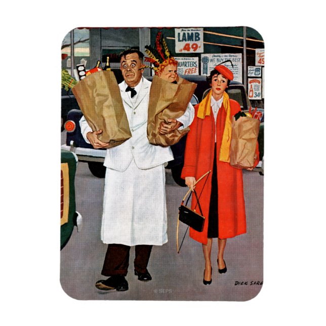 Sack gefüllt mit Ärger Magnet (Vertikal)