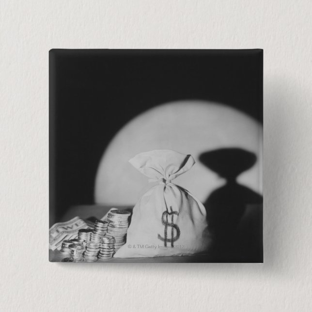 Sack Geld Button (Vorderseite)
