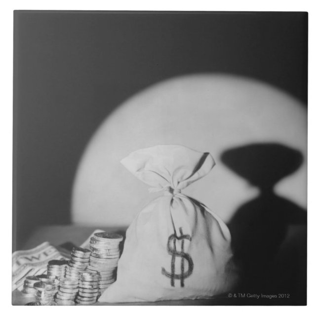 Sack Geld Fliese (Vorderseite)