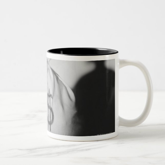 Sack Geld Zweifarbige Tasse (Rechts)