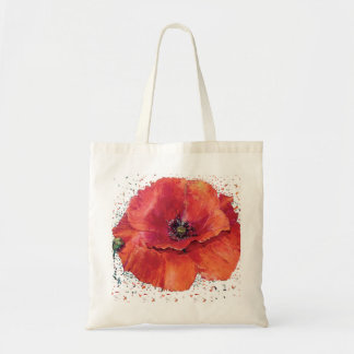 Sack roter Klatschmohn Tragetasche