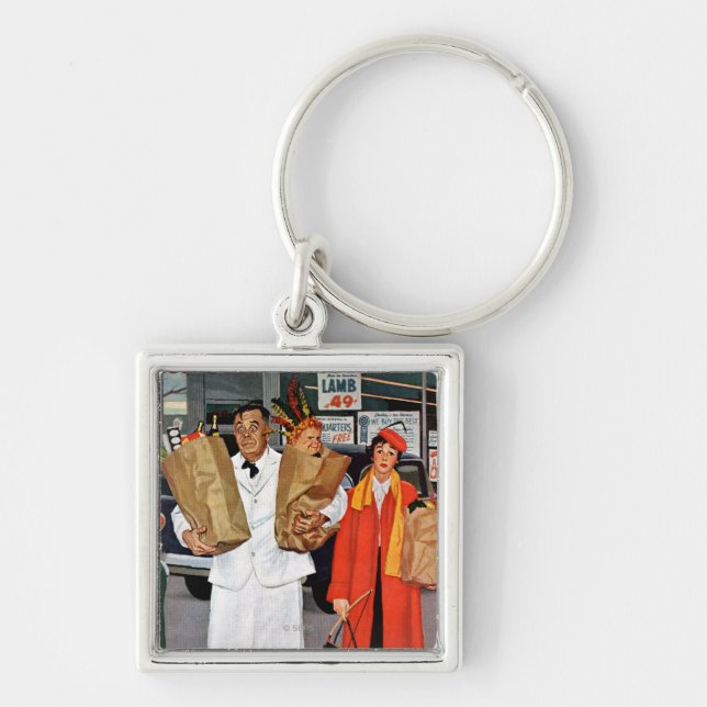 Sack voll Problem Schlüsselanhänger (Vorne)