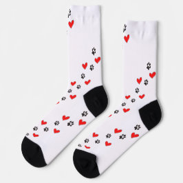 Säcke und Herz-Socken Socken