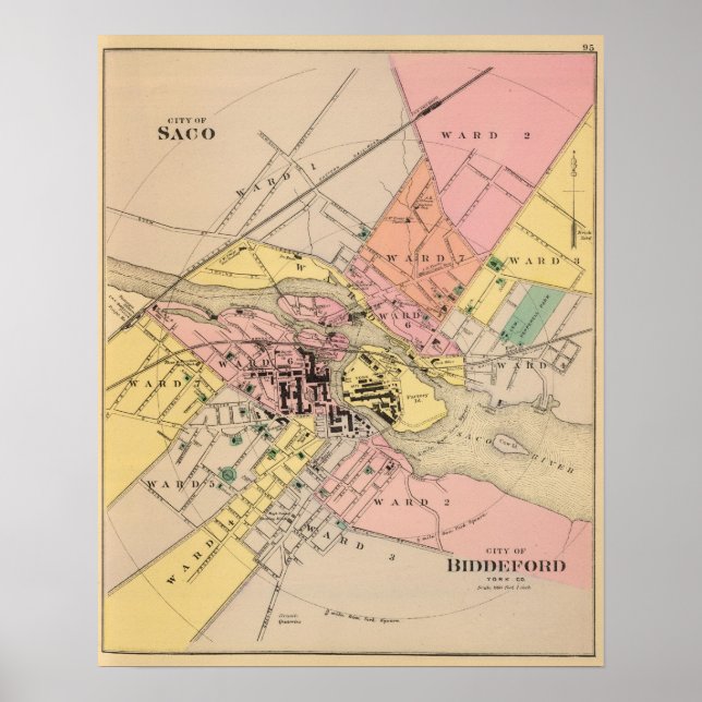 Saco, Biddeford Poster (Vorne)