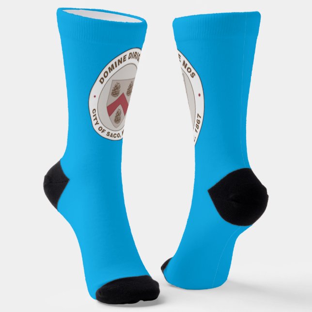 Saco (Maine) Stadtflagge Socken (Gewinkelt)