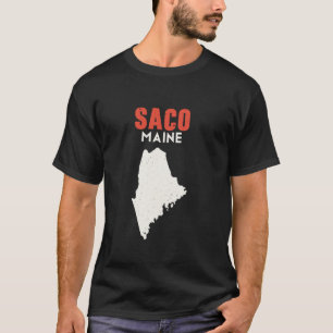 Saco Maine USA Staat America Travel Mainer T-Shirt