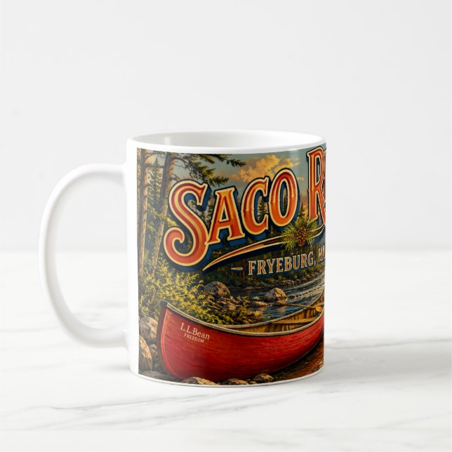 Saco River Fryeburg Maine Kaffeetasse (Links)