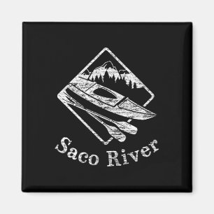 Saco River Kayak Kayaking Bootspfade Kanu Pad Magnet