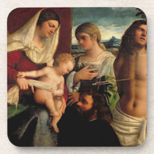 Sacra Conversatione mit SS. Catherine, Sebastian Getränkeuntersetzer