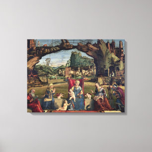 Sacra Conversazione, c.1500 (Öl auf Platte) (für Leinwanddruck