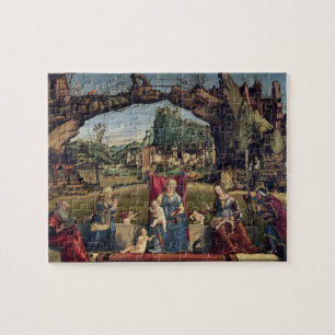 Sacra Conversazione, c.1500 (Öl auf Platte) (für Puzzle