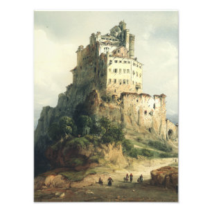 Sacra di San Michele Kloster Alpine Kunst Fotodruck