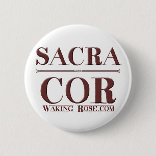 Sacra-Herzknopf Button