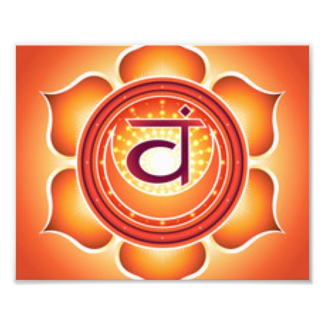 Sacral Chakra Fotodruck (Vorne)