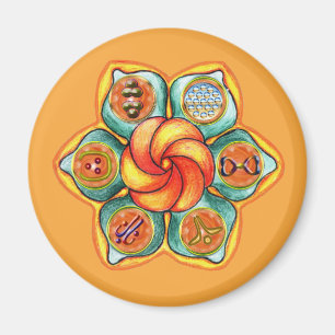 Sacral Chakra Mandala Magnet