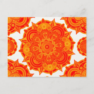 Sacral Chakra Mandala Postkarte