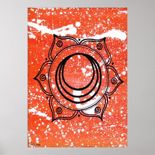 Sacral Chakra Poster (Vorne)