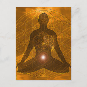 Sacral Chakra Swadhisthana Postkarte