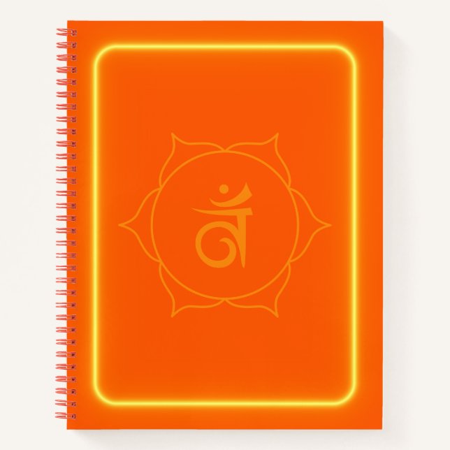 Sacral chakra-Tagebuch Notizbuch (Vorderseite)