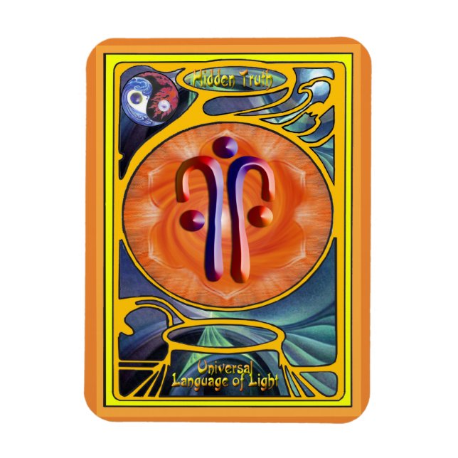 Sacral Chakra - Verborgene Wahrheit Magnet (Vertikal)