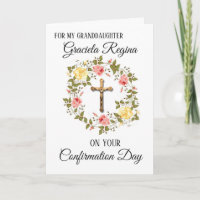 Sacrament Confirmation Crucifix Blumenschaden