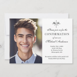 Sacrament Confirmation Foto Religious Einladung