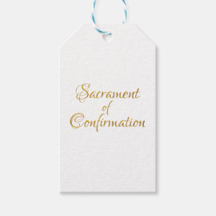 Sacrament of Confirmation Golden 3D Look Geschenkanhänger