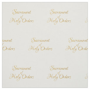 Sacrament of Holy Orders Golden 3D Look Stoff