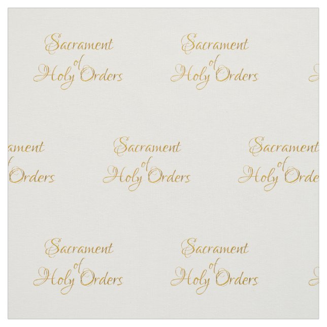 Sacrament of Holy Orders Golden 3D Look Stoff (Muster)