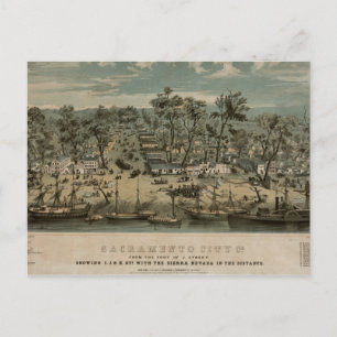 Sacramento 1850 postkarte