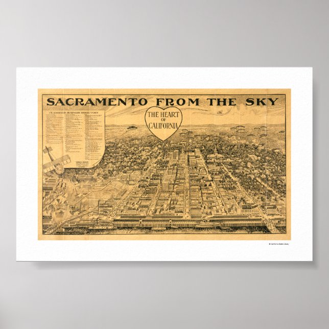 Sacramento aus dem Himmel, 1923 Poster (Vorne)