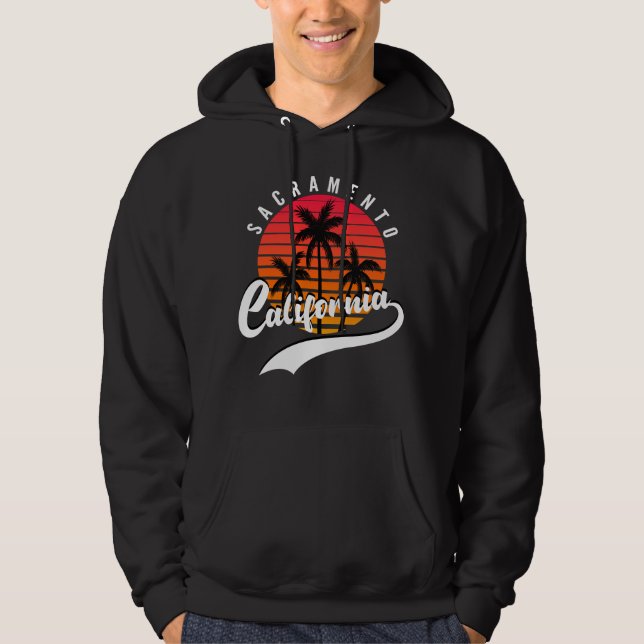 Sacramento Black Hoodie (Vorderseite)