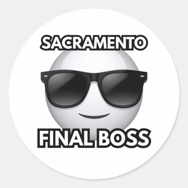Sacramento California Endgegner Cool Sticker (Vorderseite)