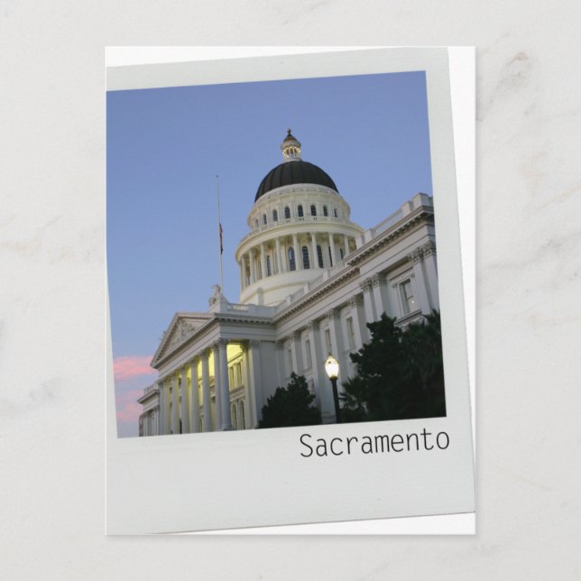 Sacramento California Hauptstadt Gebäude Postkarte (Vorderseite)