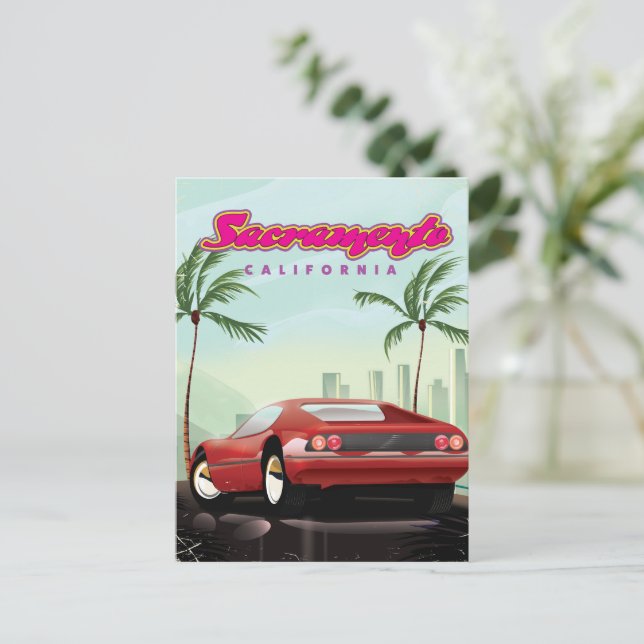 Sacramento California Postkarte (Stehend Vorderseite)