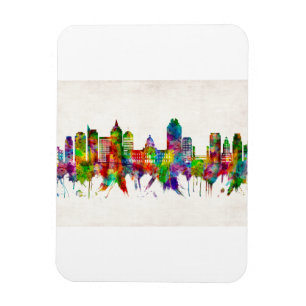 Sacramento California Skyline Magnet
