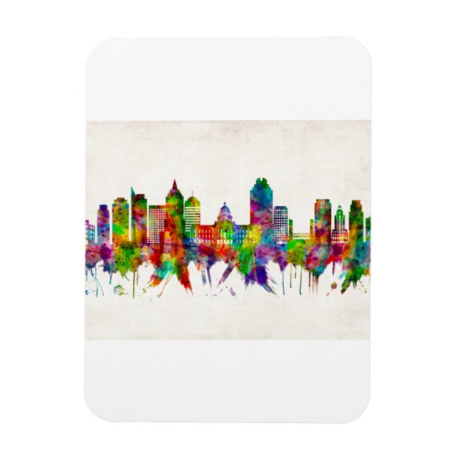 Sacramento California Skyline Magnet (Vertikal)