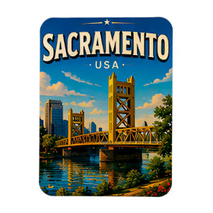 Sacramento California Tower Bridge Magnet