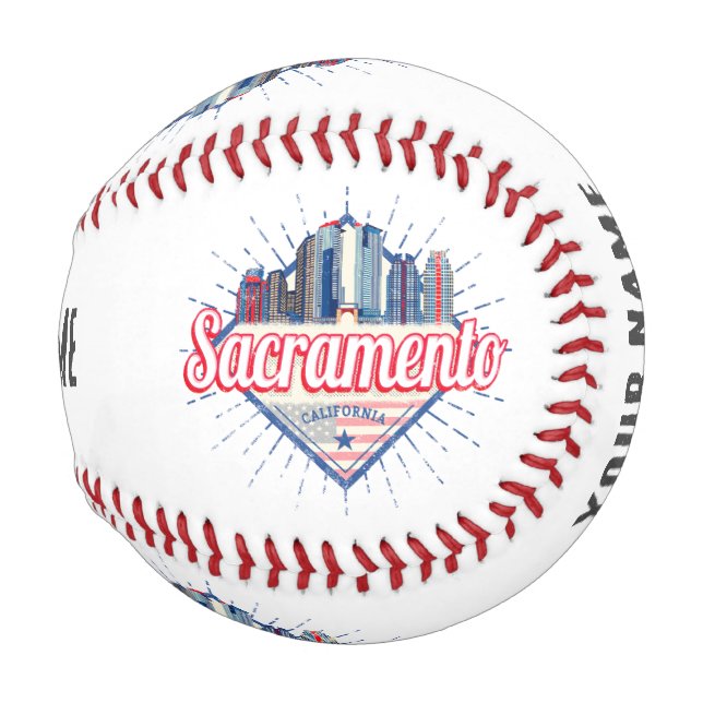 Sacramento California United Staaten Skyline USA Baseball (Vorne Rechts)