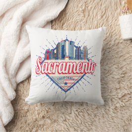 Sacramento California United Staaten Skyline USA Kissen