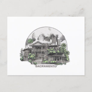 Sacramento City California USA Postkarte