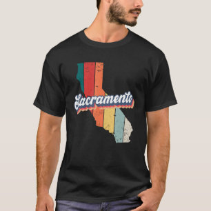 Sacramento City Retro Vintages Heimat T-Shirt