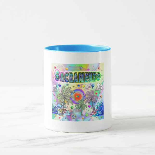 Sacramento Deep Dream Tasse (Zentrum)