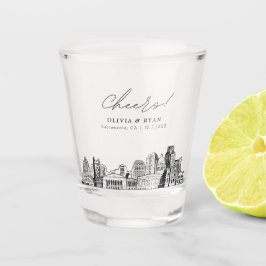 Sacramento Gastgeschenk Hochzeit Cheers Shot Glass Schnapsglas