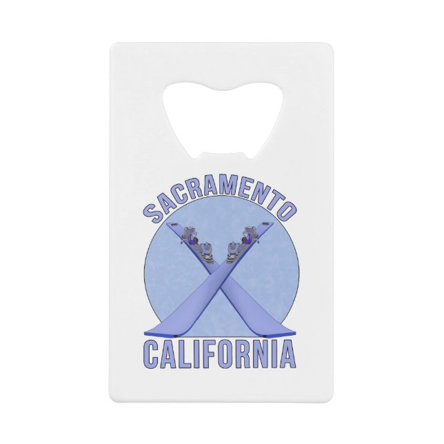 Sacramento, Kalifornien Geldbeutel Flaschenöffner (Vorderseite)