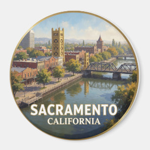 Sacramento Kalifornien Old Town Waterfront Magnet